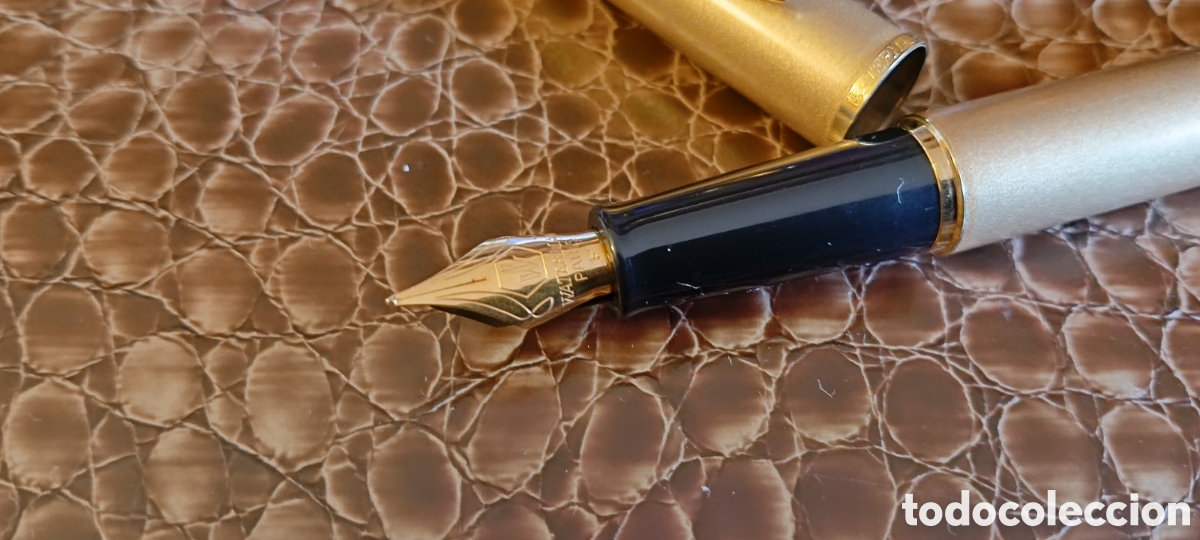 Plumas estilogr&aacute;ficas antiguas: Waterman H&eacute;misph&egrave;re - Bronce y Dorado - Foto 3