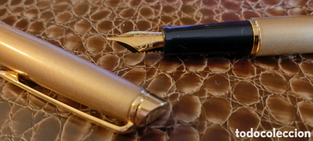 Plumas estilogr&aacute;ficas antiguas: Waterman H&eacute;misph&egrave;re - Bronce y Dorado - Foto 4