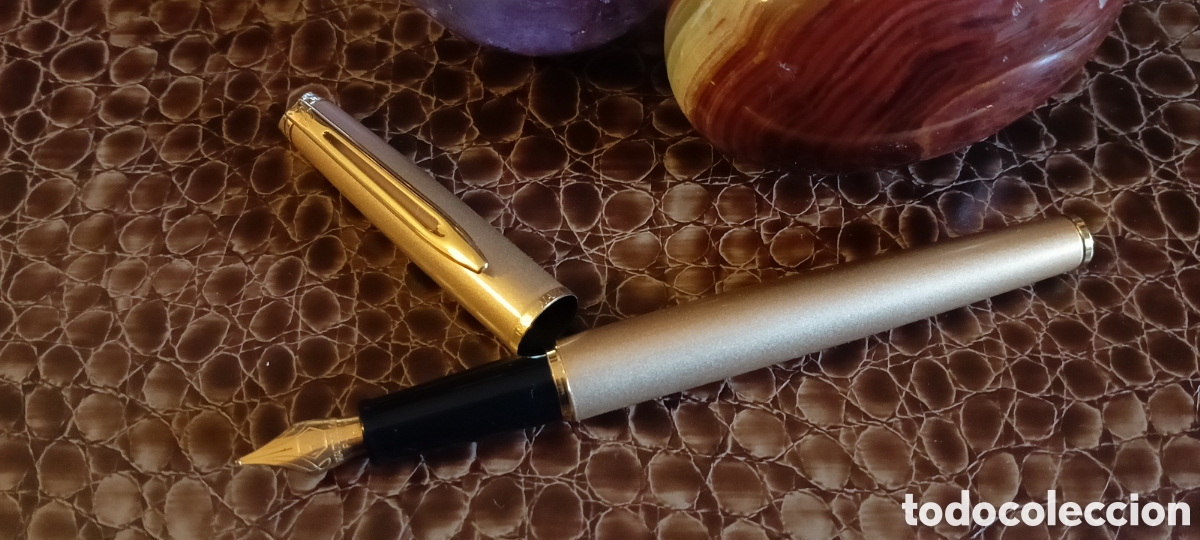 Plumas estilogr&aacute;ficas antiguas: Waterman H&eacute;misph&egrave;re - Bronce y Dorado - Foto 1