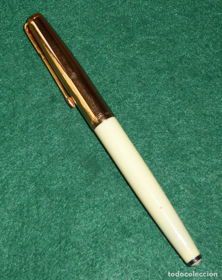 Plumas estilogr&aacute;ficas antiguas: SOFFER 31 BLANCA - NUEVA - Foto 2