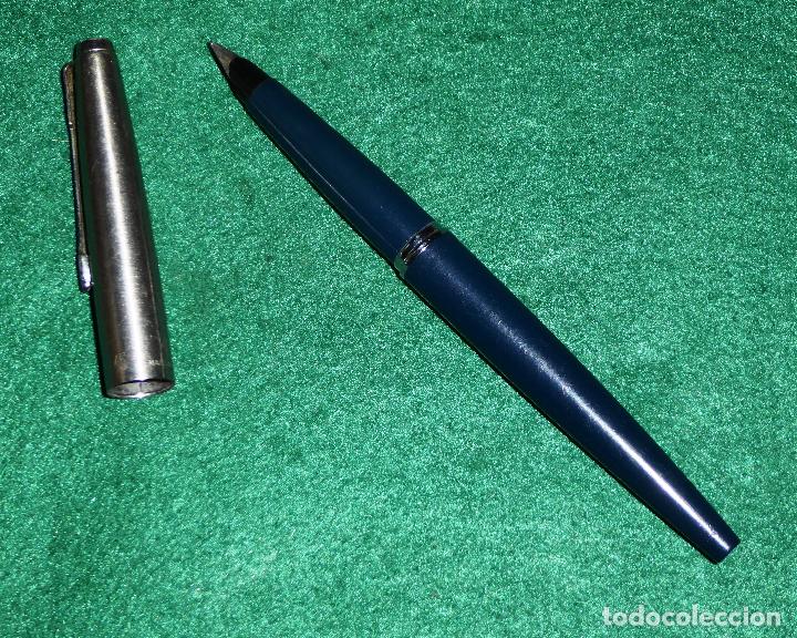 Plumas estilogr&aacute;ficas antiguas: PARKER 45 AZUL - Foto 2