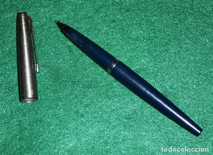 Plumas estilogr&aacute;ficas antiguas: PARKER 45 AZUL - Foto 8