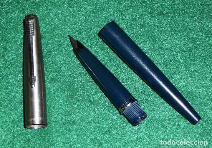 Plumas estilogr&aacute;ficas antiguas: PARKER 45 AZUL - Foto 9