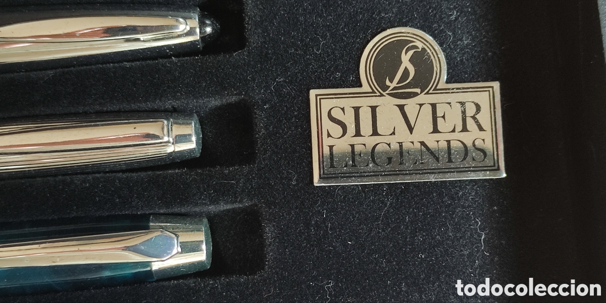 Plumas estilogr&aacute;ficas antiguas: Colecci&oacute;n completa Silver Legends - Foto 5