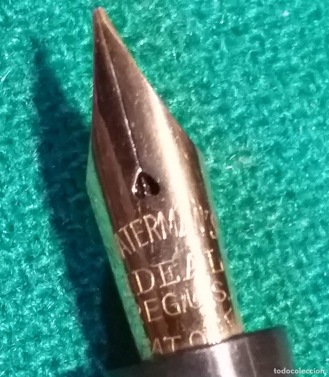Plumas estilogr&aacute;ficas antiguas: Waterman-Ideal 42 retractil - Foto 14