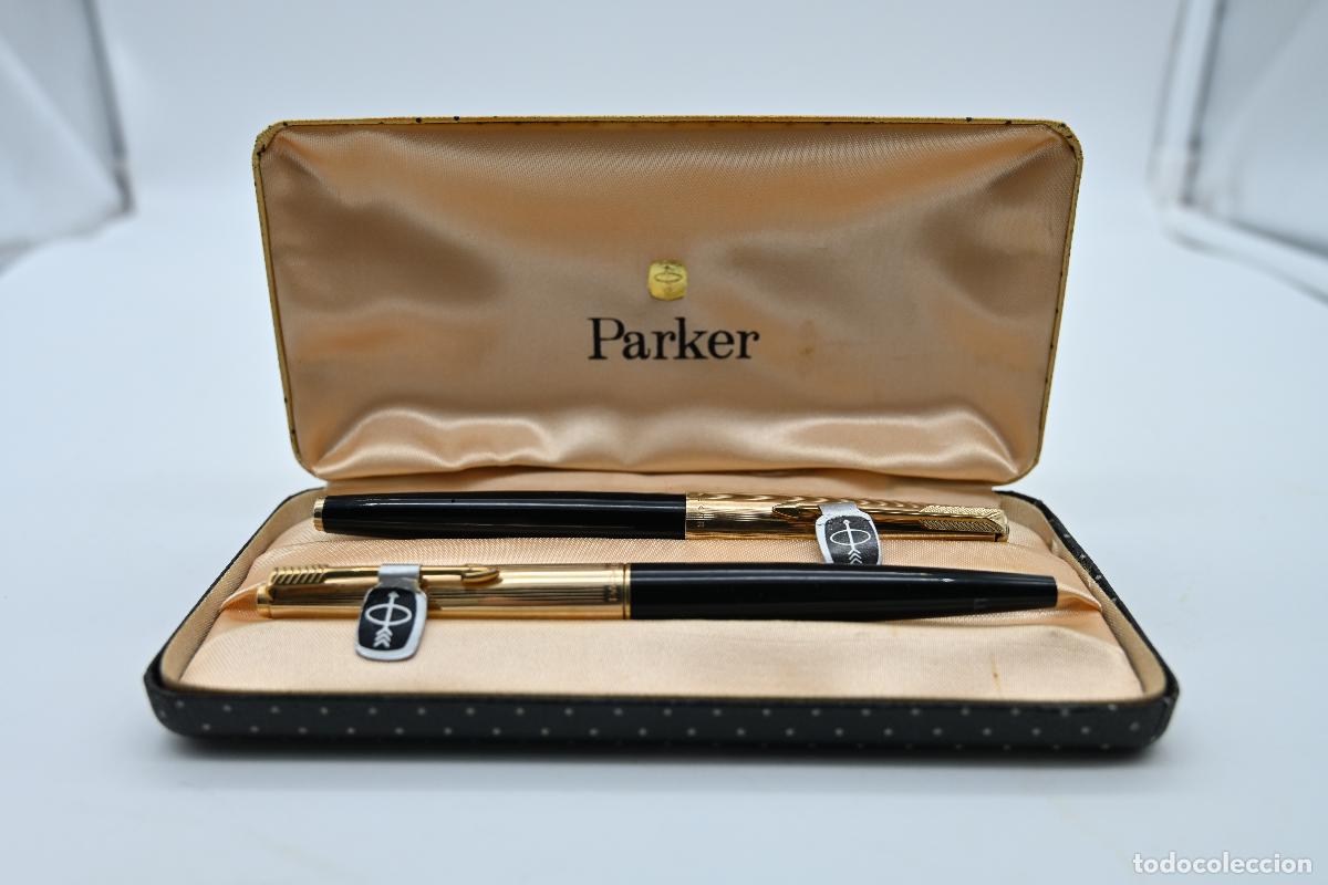 Plumas estilogr&aacute;ficas antiguas: PARKER 65 Y PARKER 45 (LOTE) - Foto 1