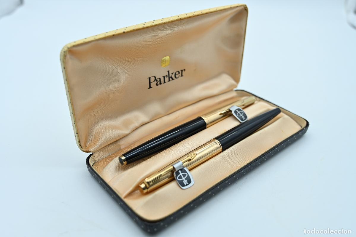 Plumas estilogr&aacute;ficas antiguas: PARKER 65 Y PARKER 45 (LOTE) - Foto 3