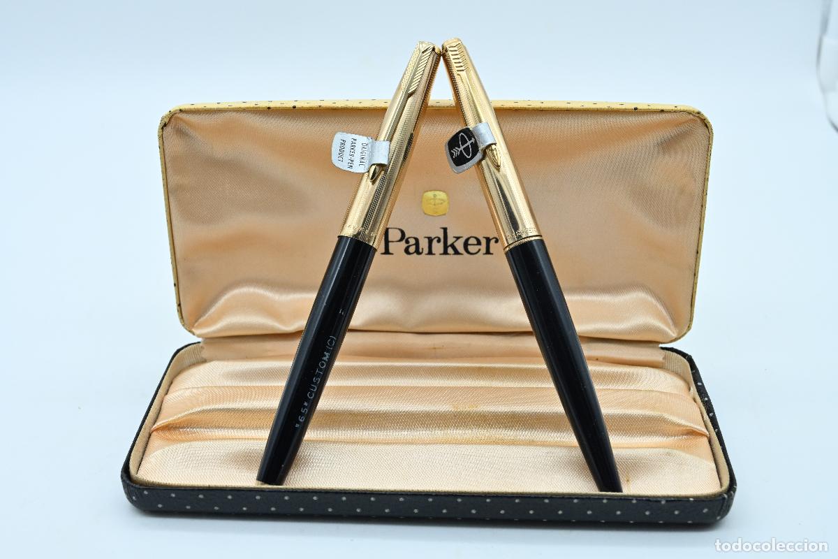 Plumas estilogr&aacute;ficas antiguas: PARKER 65 Y PARKER 45 (LOTE) - Foto 4