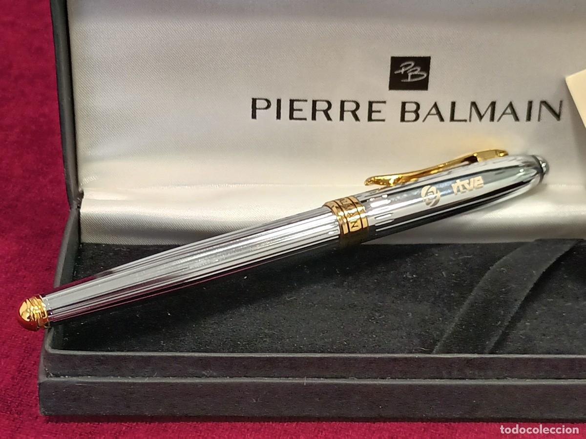 Stylo Plume Pierre Balmain Paris - Plume Iridium Point Dorée, Noir Chrome - Occasion