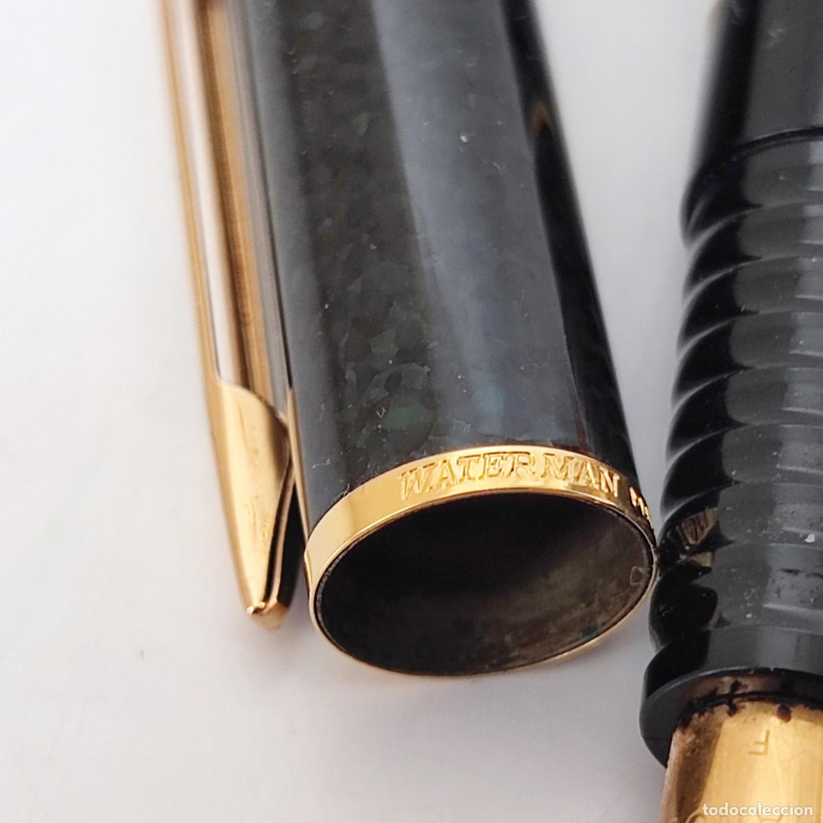 Plumas estilogr&aacute;ficas antiguas: Pluma WATERMAN lacada - Foto 11
