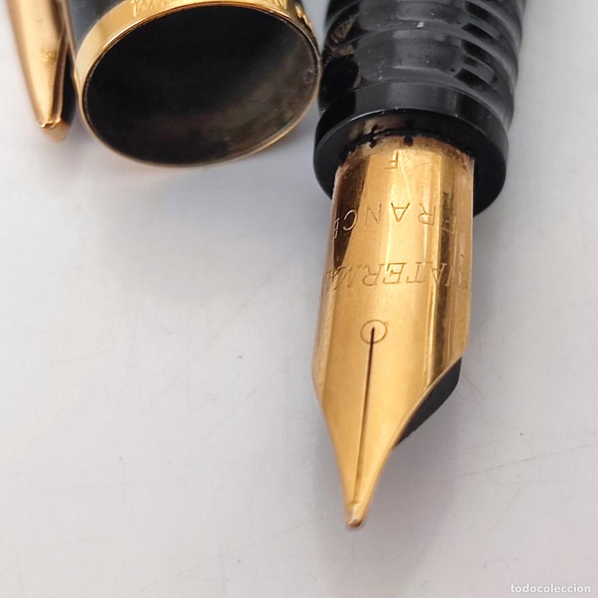 Plumas estilogr&aacute;ficas antiguas: Pluma WATERMAN lacada - Foto 12