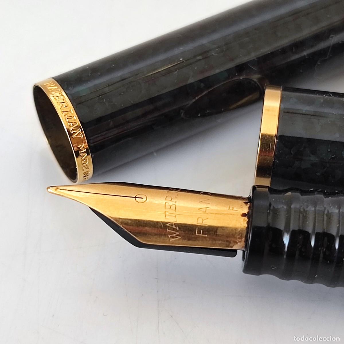 Plumas estilogr&aacute;ficas antiguas: Pluma WATERMAN lacada - Foto 1