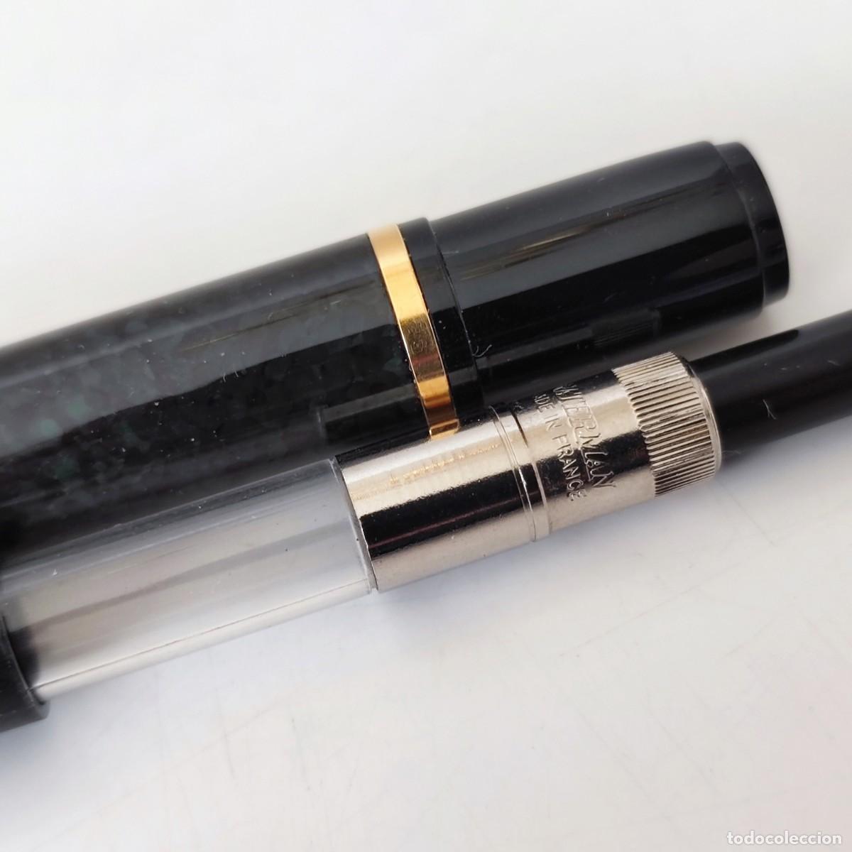 Plumas estilogr&aacute;ficas antiguas: Pluma WATERMAN lacada - Foto 15