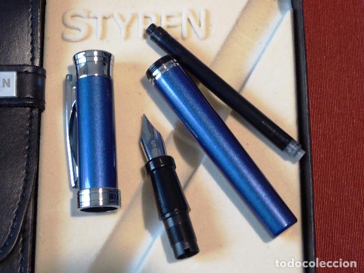 Plumas estilogr&aacute;ficas antiguas: PLUMA ESTILOGRAFICA STYPEN - NUEVA - Foto 4