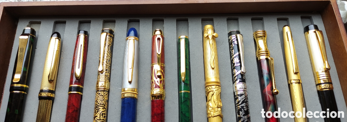 Plumas estilogr&aacute;ficas antiguas: Colecci&oacute;n completa plumas VACCARO - Foto 4