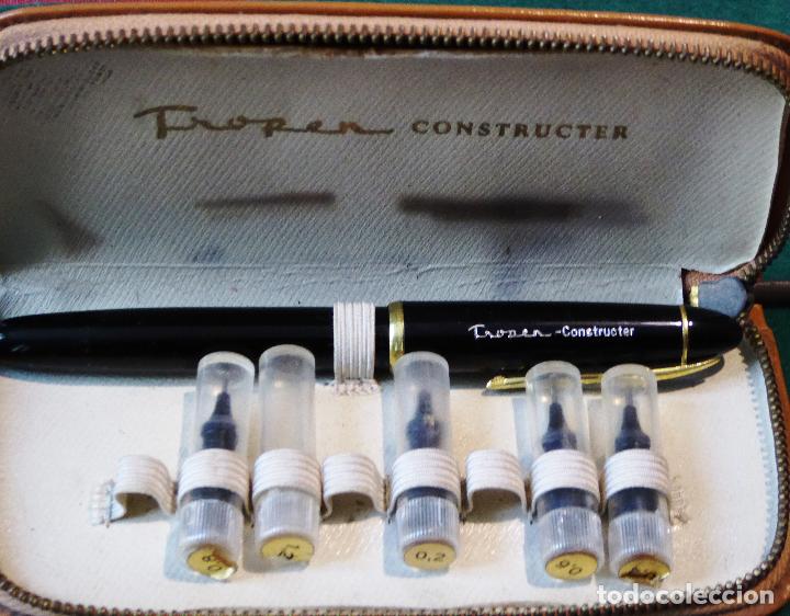 Plumas estilogr&aacute;ficas antiguas: ESTILOGRAFO TROPEN CONSTRUCTER - Foto 7