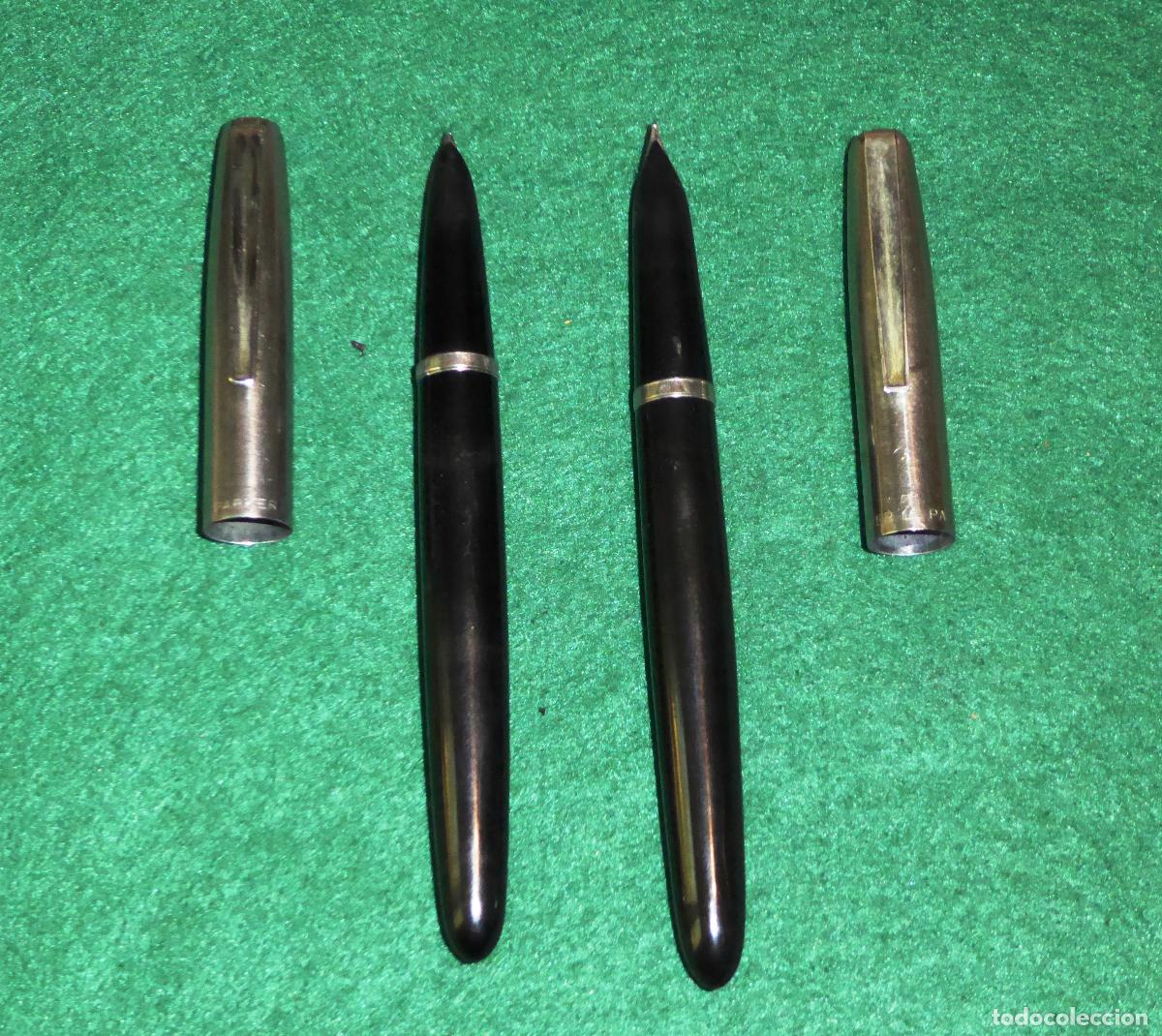 Plumas estilogr&aacute;ficas antiguas: 2 PLUMAS ESTILOGRAFICAS PARKER - Foto 3
