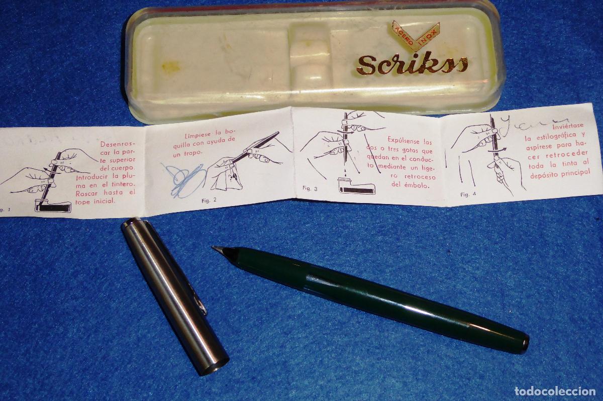 Plumas estilogr&aacute;ficas antiguas: PLUMA ESTILOGRAFICA SCRIKSS NUEVA - Foto 7