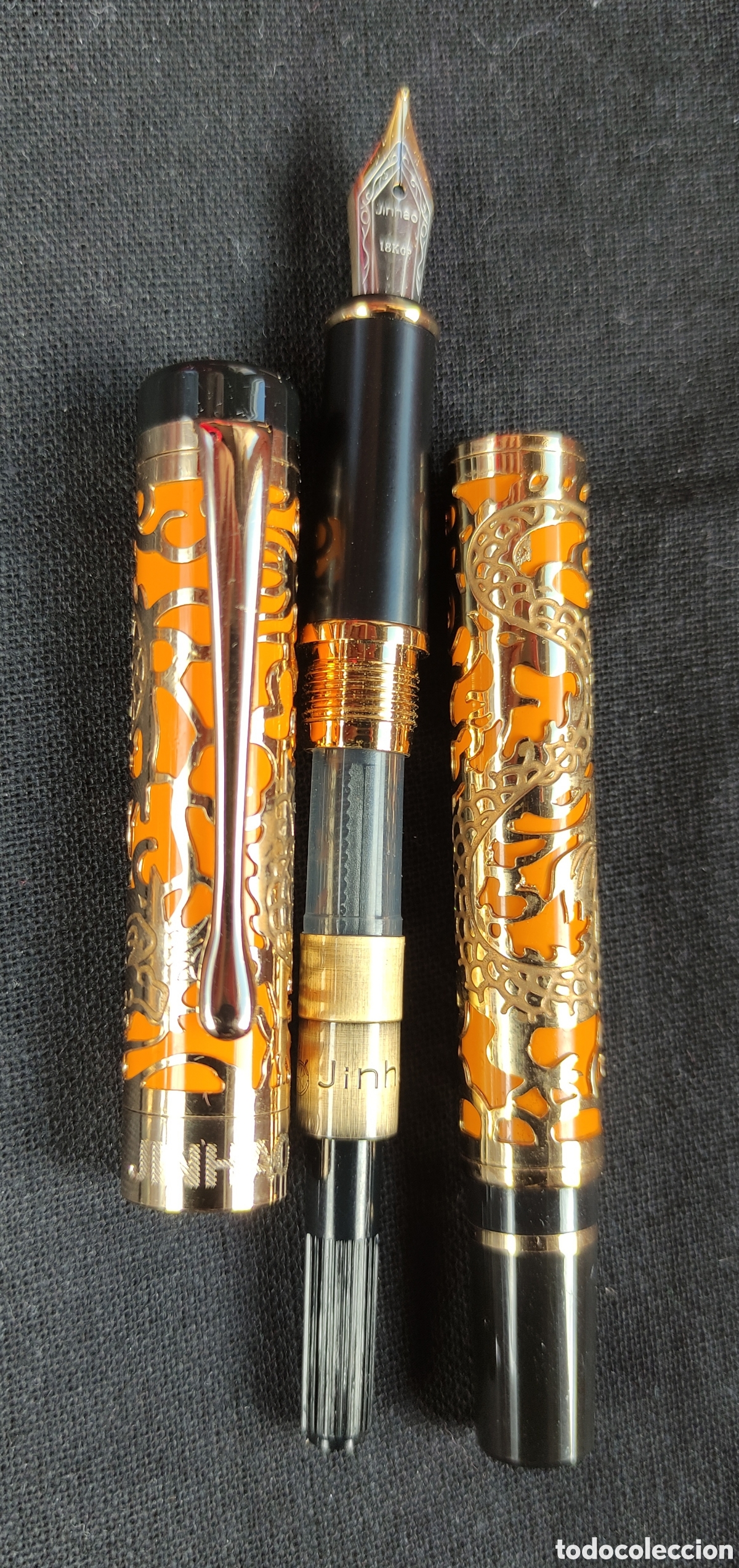 Plumas estilogr&aacute;ficas antiguas: Pluma estilografica JInhao 5000 - Foto 3