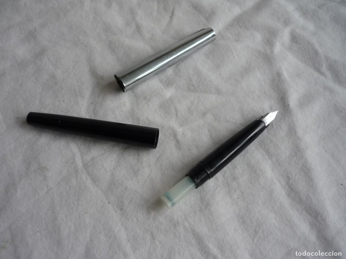 Plumas estilogr&aacute;ficas antiguas: Pluma estilogr&aacute;fica Stypen negra - Foto 6