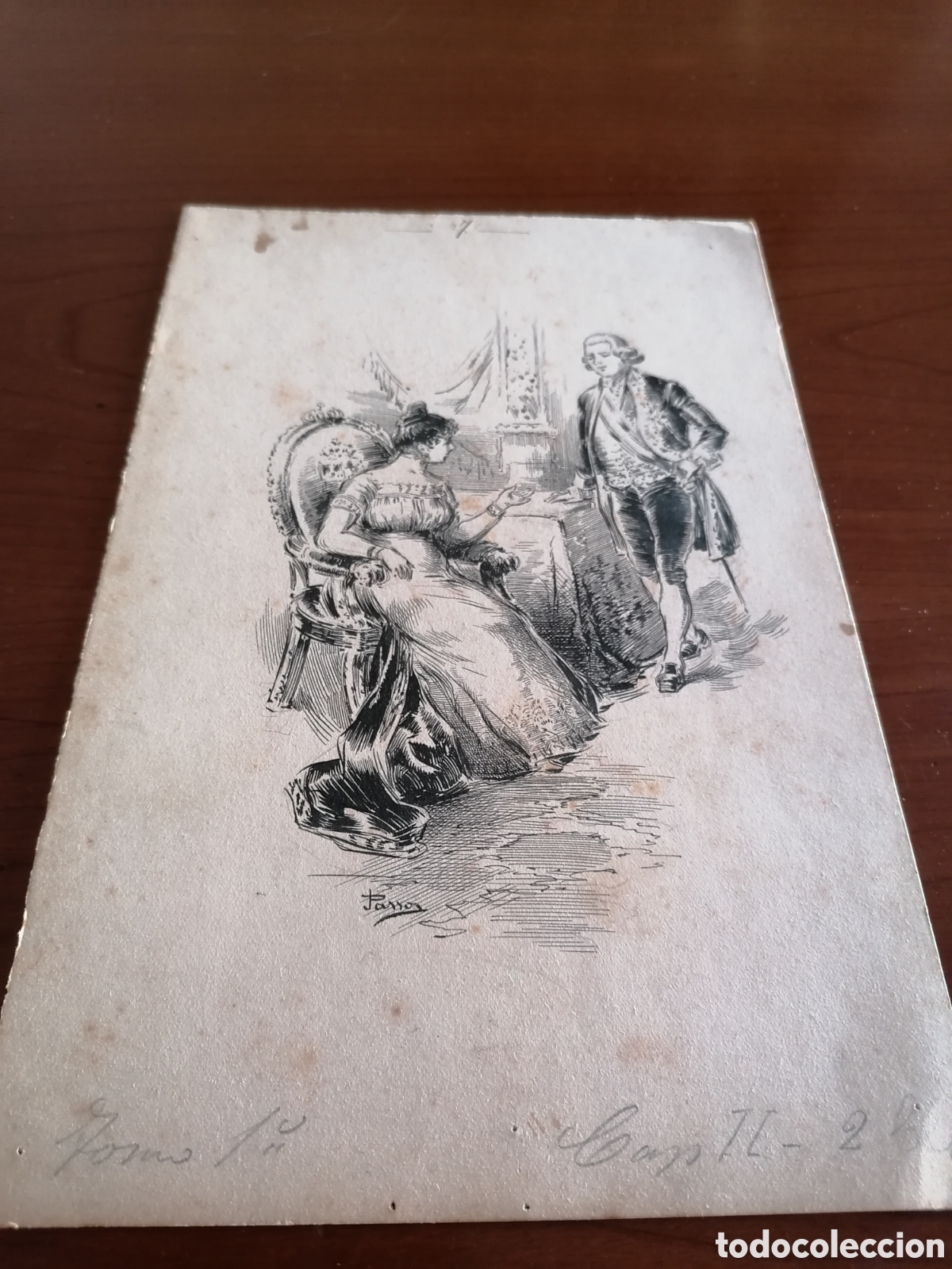 Plumas estilogr&aacute;ficas antiguas: Dibujo original a plumilla de Jose Passos. - Foto 1