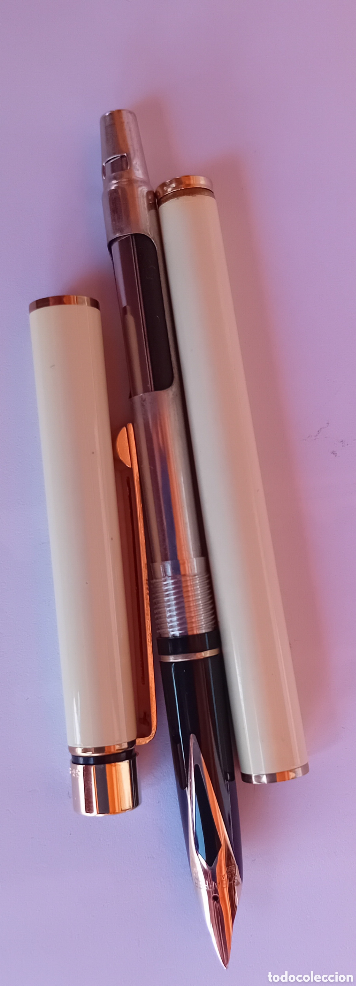 Plumas estilogr&aacute;ficas antiguas: PLUMA SHEAFFER PLUMIN ORO - Foto 5