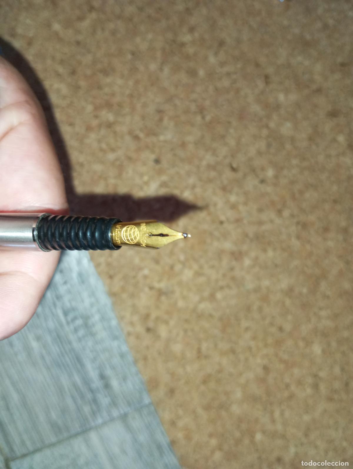 Plumas estilogr&aacute;ficas antiguas: Pluma inoxcrom en su estuche iridium - Foto 10