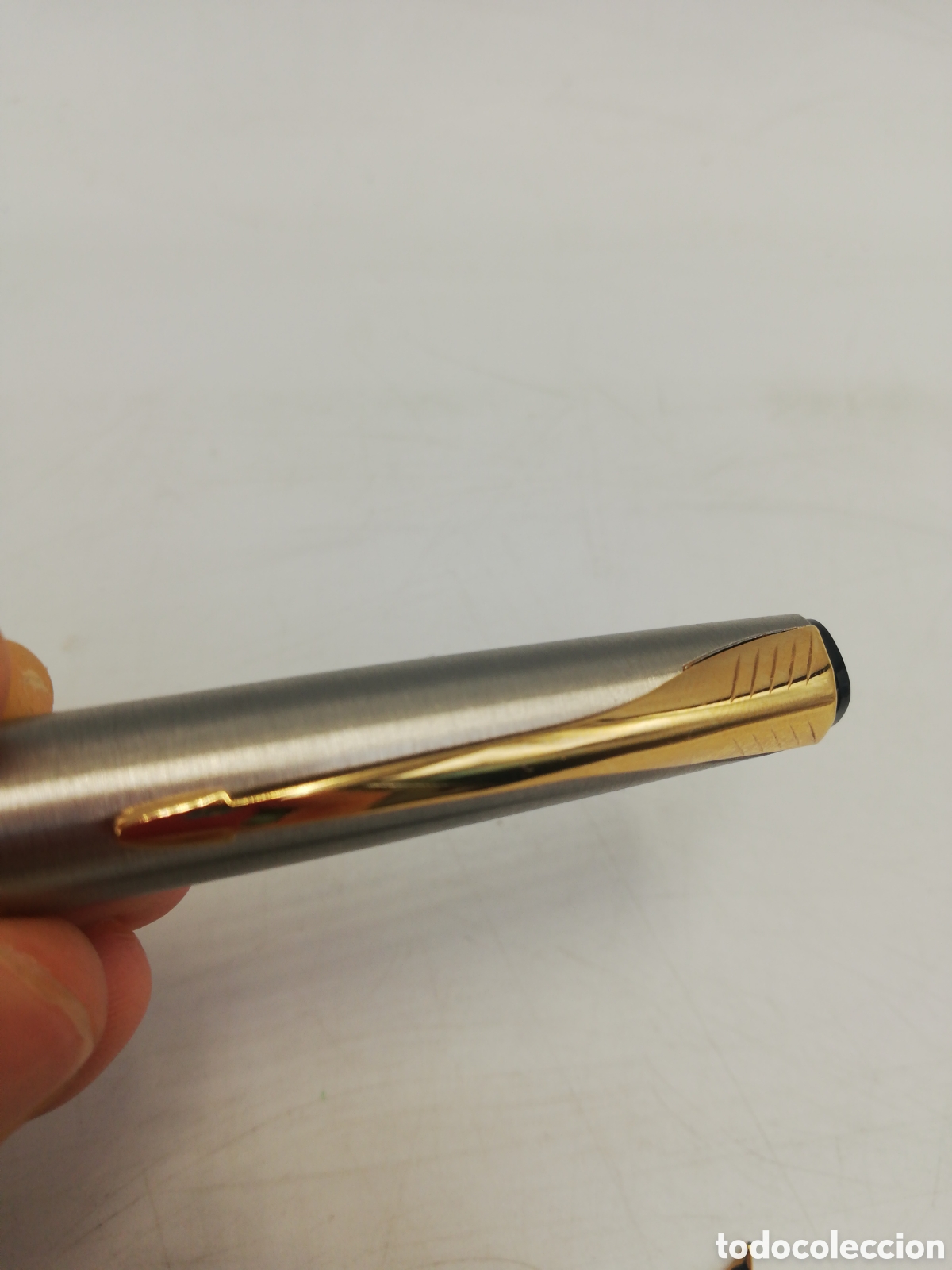 Plumas estilogr&aacute;ficas antiguas: PLUMA PARKER SONNET ACERO MATE. - Foto 4