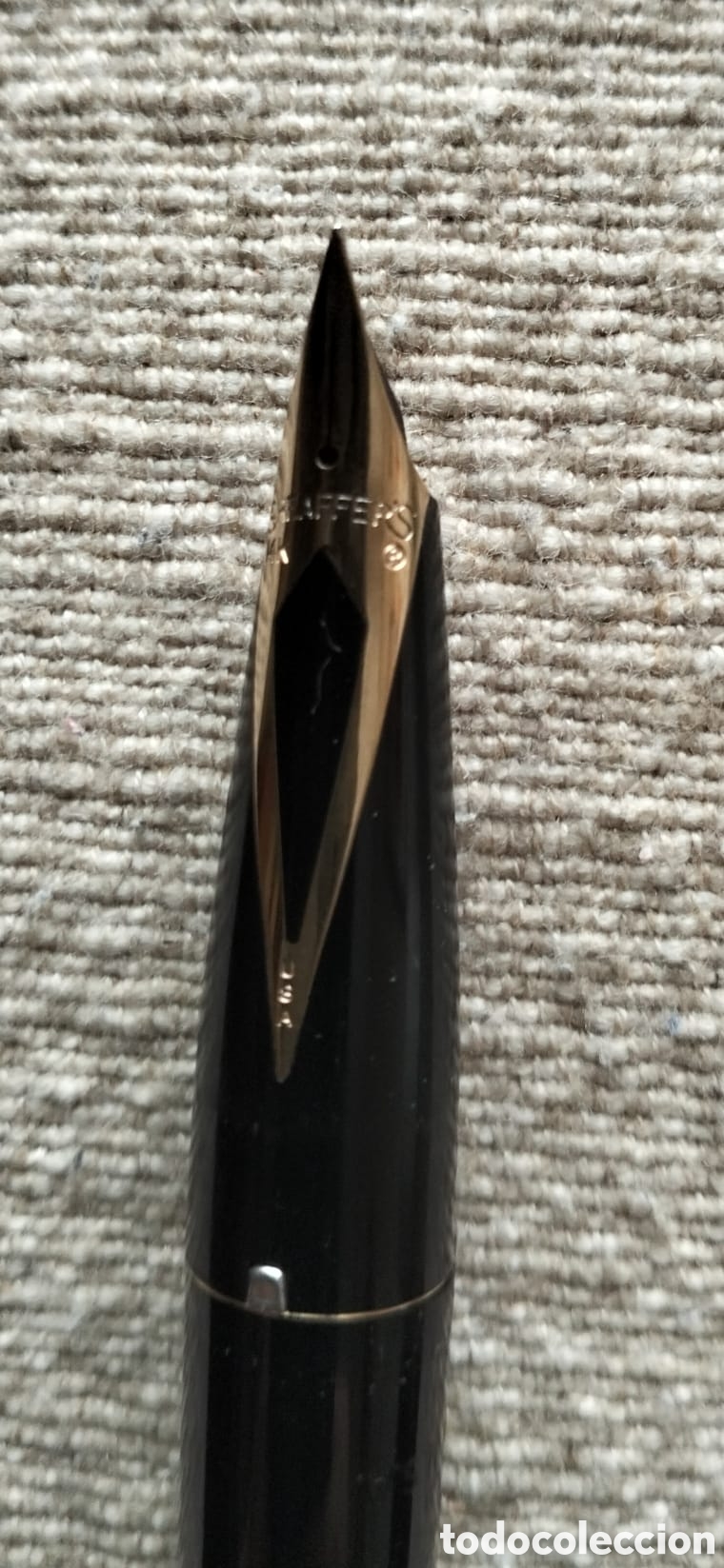 Plumas estilogr&aacute;ficas antiguas: Pluma sheaffer con plumin de oro de 14k nueva sin uso - Foto 4
