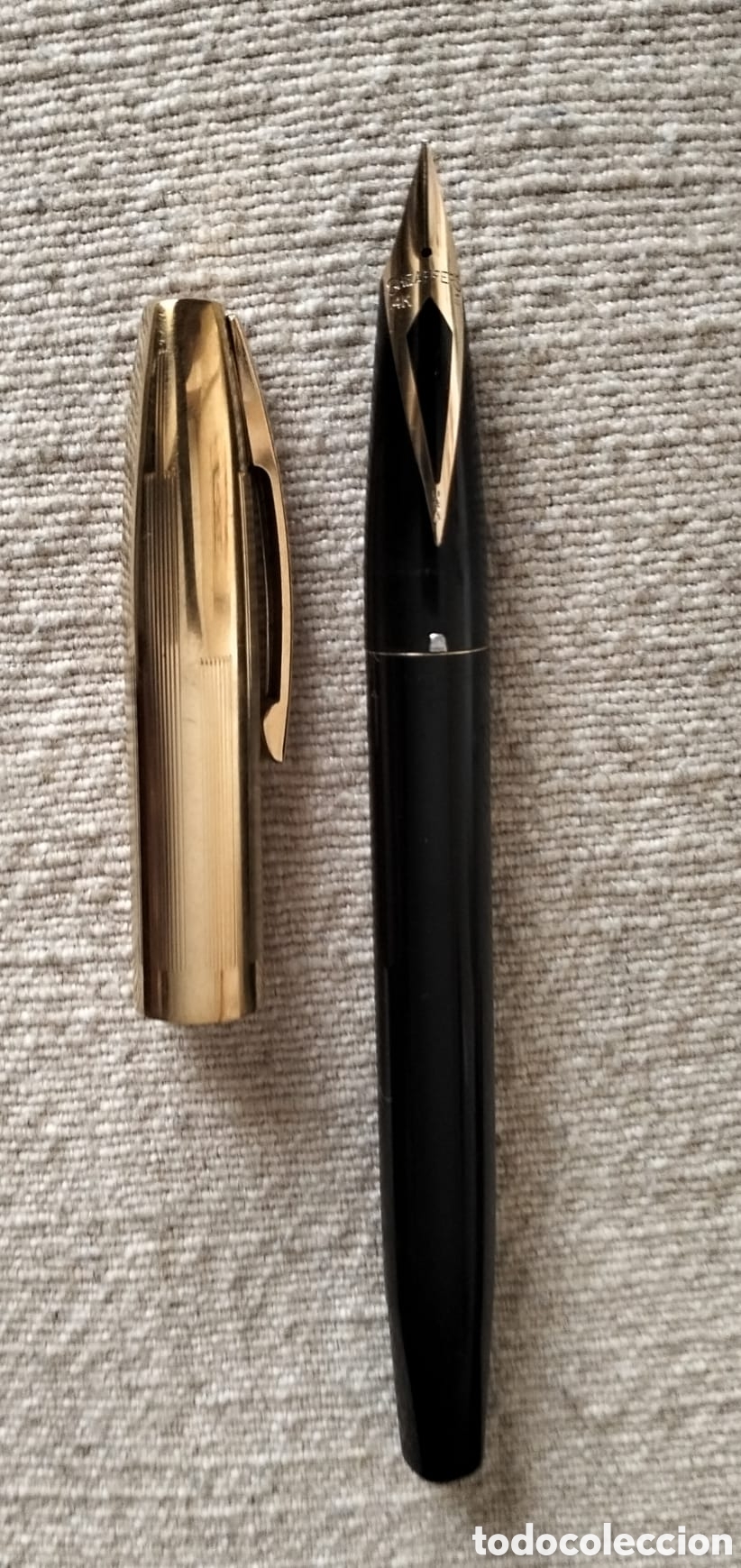 Plumas estilogr&aacute;ficas antiguas: Pluma sheaffer con plumin de oro de 14k nueva sin uso - Foto 6
