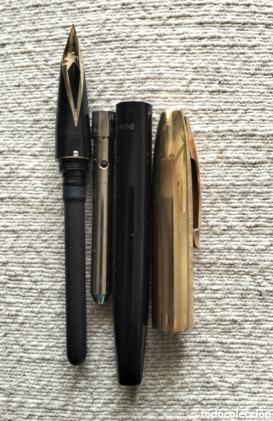 Plumas estilogr&aacute;ficas antiguas: Pluma sheaffer con plumin de oro de 14k nueva sin uso - Foto 1