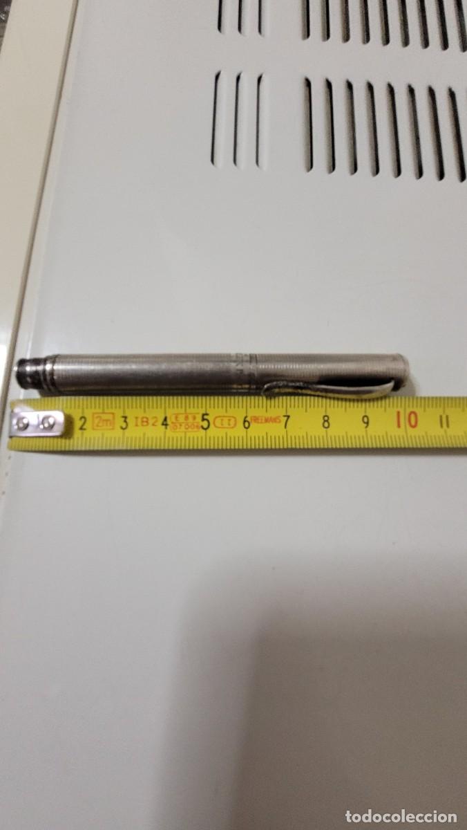 Plumas estilogr&aacute;ficas antiguas: PLUMA DE PLATA 925 CON COTRASTE - Foto 3
