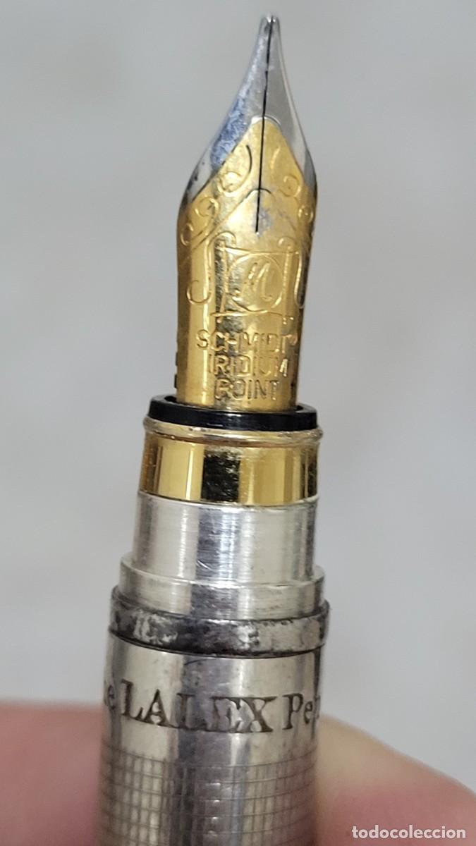 Plumas estilogr&aacute;ficas antiguas: PLUMA DE PLATA 925 CON COTRASTE - Foto 5