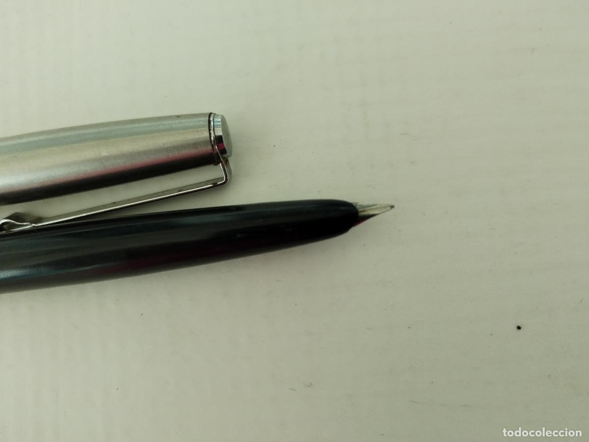 Plumas estilogr&aacute;ficas antiguas: pluma estilografica negra - Foto 2
