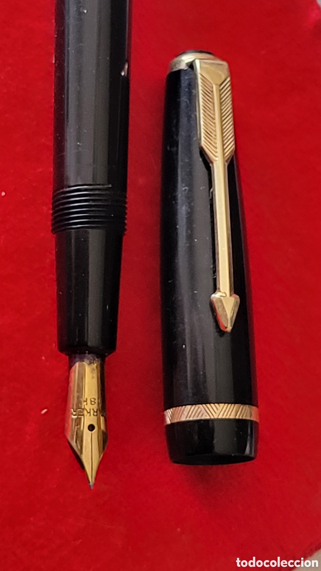 Plumas estilogr&aacute;ficas antiguas: PLUMA PARKER ORO 18K - Foto 2
