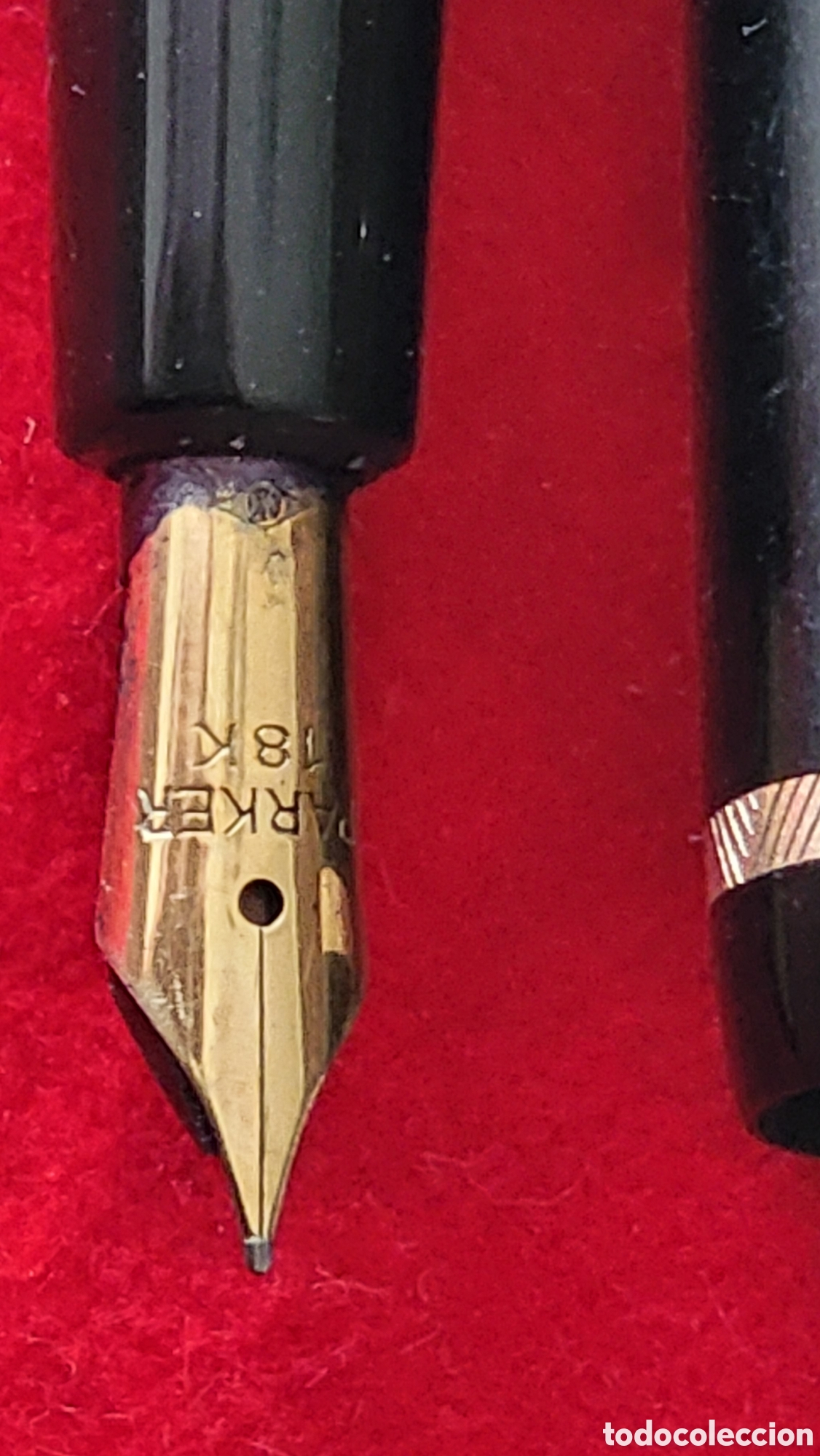 Plumas estilogr&aacute;ficas antiguas: PLUMA PARKER ORO 18K - Foto 3
