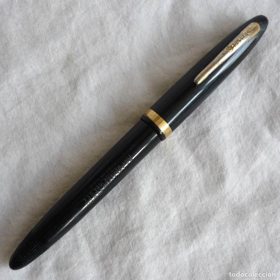 Plumas estilogr&aacute;ficas antiguas: Pluma estilogr&aacute;fica Sheaffers plum&iacute;n 23, 14 kt - Foto 1
