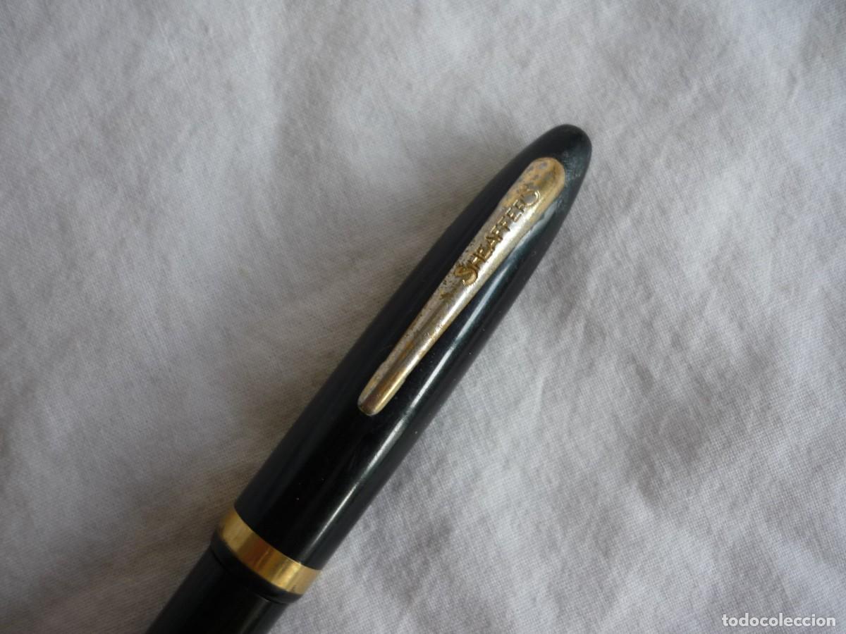 Plumas estilogr&aacute;ficas antiguas: Pluma estilogr&aacute;fica Sheaffers plum&iacute;n 23, 14 kt - Foto 2