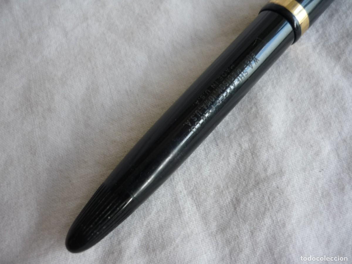Plumas estilogr&aacute;ficas antiguas: Pluma estilogr&aacute;fica Sheaffers plum&iacute;n 23, 14 kt - Foto 3