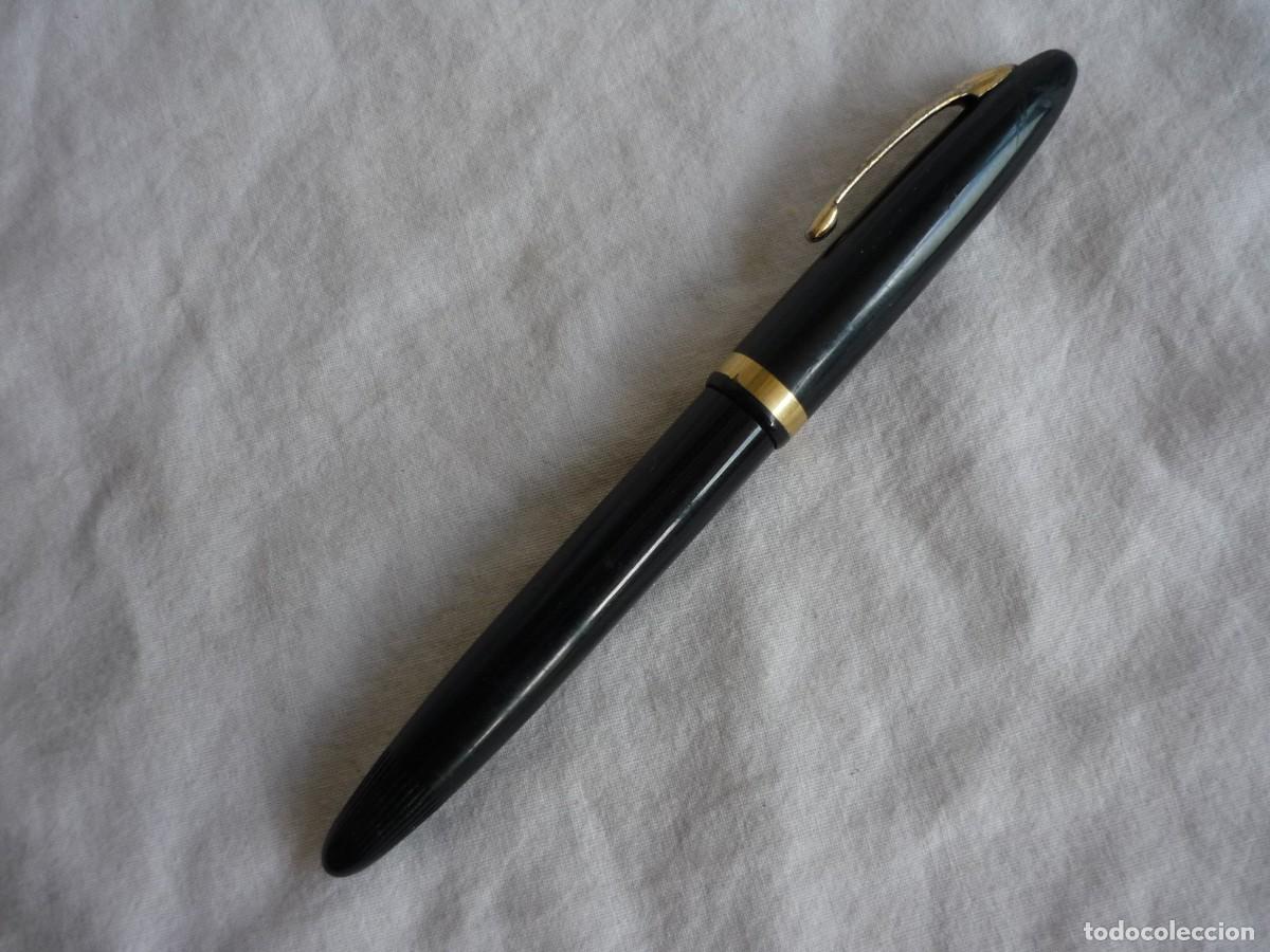 Plumas estilogr&aacute;ficas antiguas: Pluma estilogr&aacute;fica Sheaffers plum&iacute;n 23, 14 kt - Foto 4