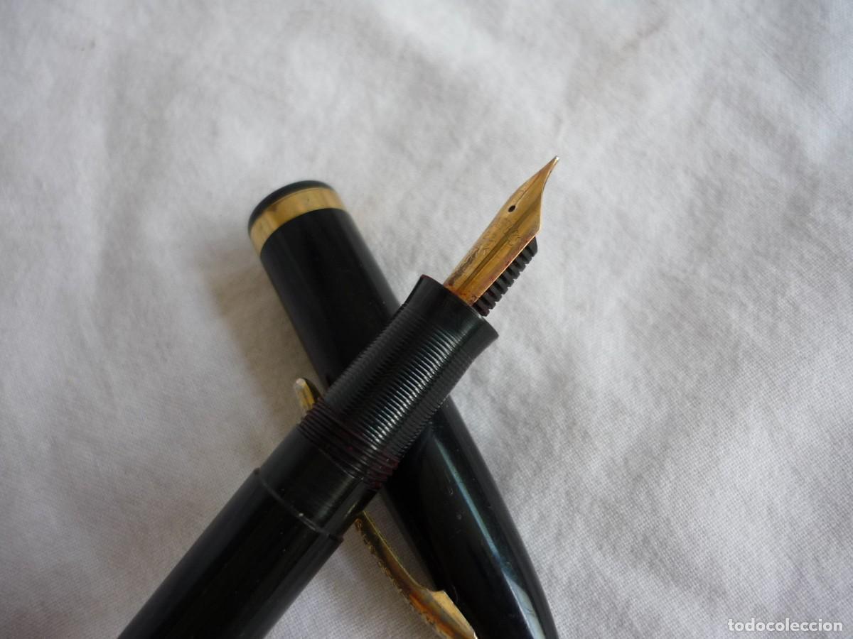 Plumas estilogr&aacute;ficas antiguas: Pluma estilogr&aacute;fica Sheaffers plum&iacute;n 23, 14 kt - Foto 9