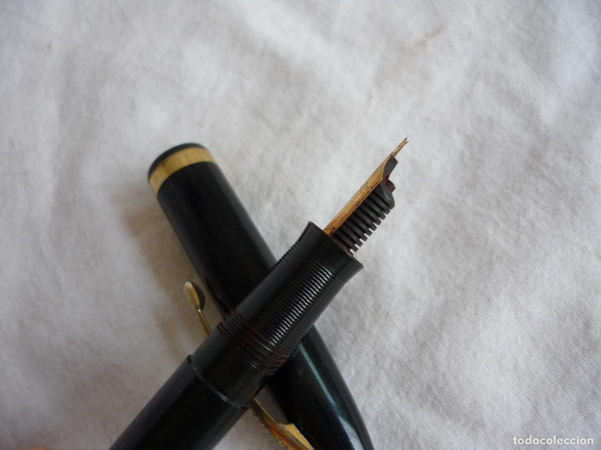 Plumas estilogr&aacute;ficas antiguas: Pluma estilogr&aacute;fica Sheaffers plum&iacute;n 23, 14 kt - Foto 10