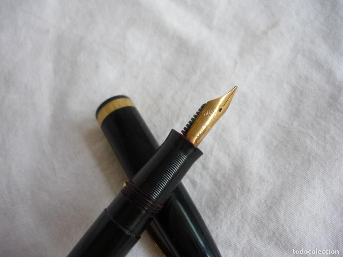 Plumas estilogr&aacute;ficas antiguas: Pluma estilogr&aacute;fica Sheaffers plum&iacute;n 23, 14 kt - Foto 11
