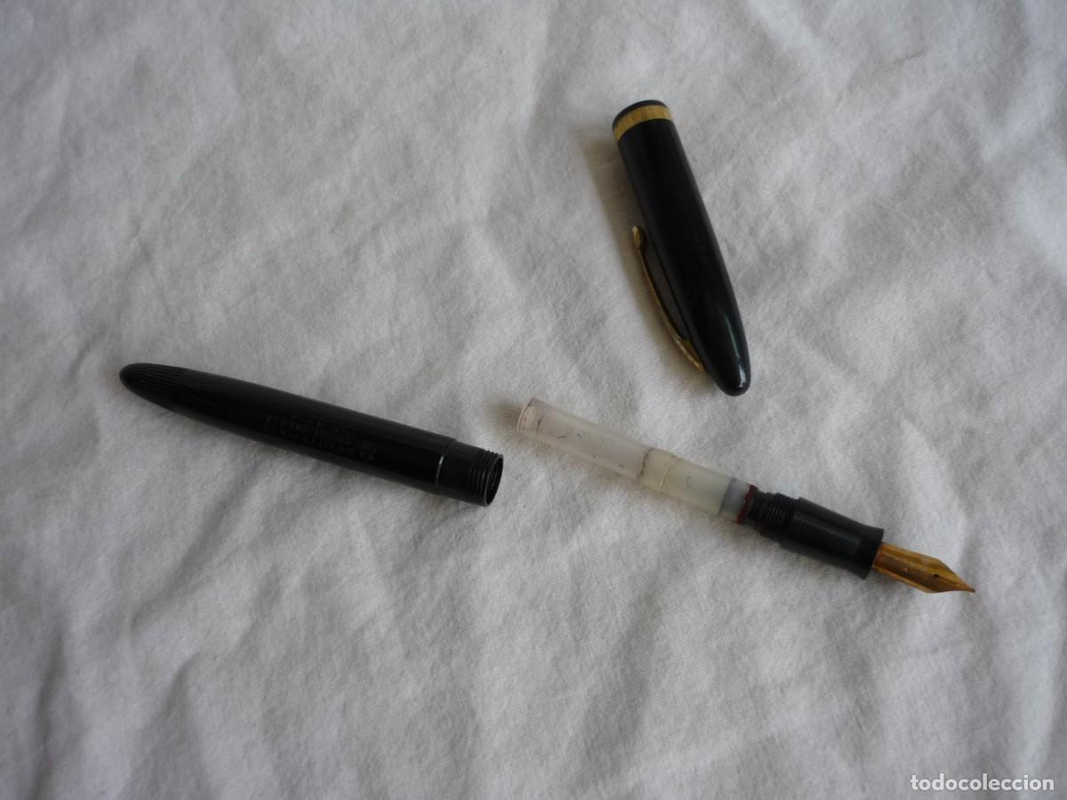 Plumas estilogr&aacute;ficas antiguas: Pluma estilogr&aacute;fica Sheaffers plum&iacute;n 23, 14 kt - Foto 13