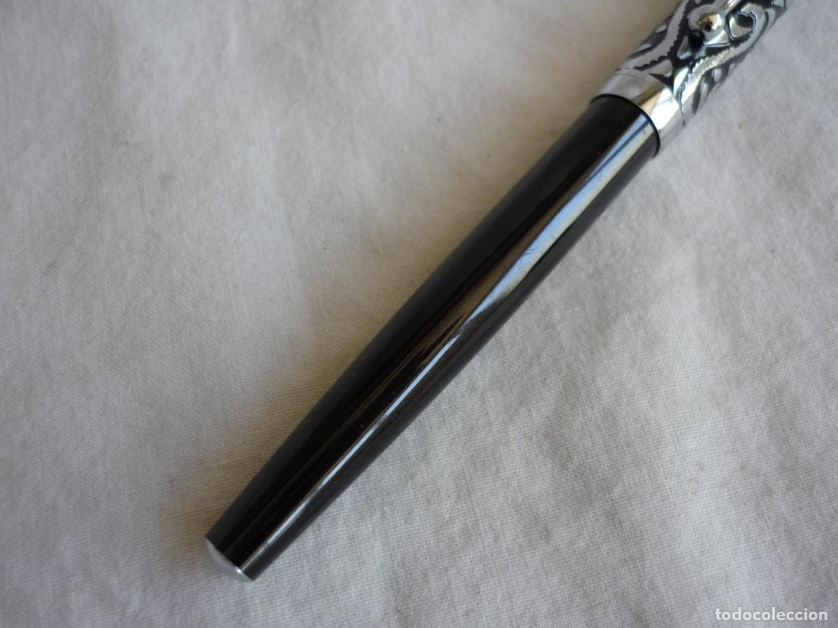 Plumas estilogr&aacute;ficas antiguas: Pluma estilogr&aacute;fica con plum&iacute;n Genius - Foto 3