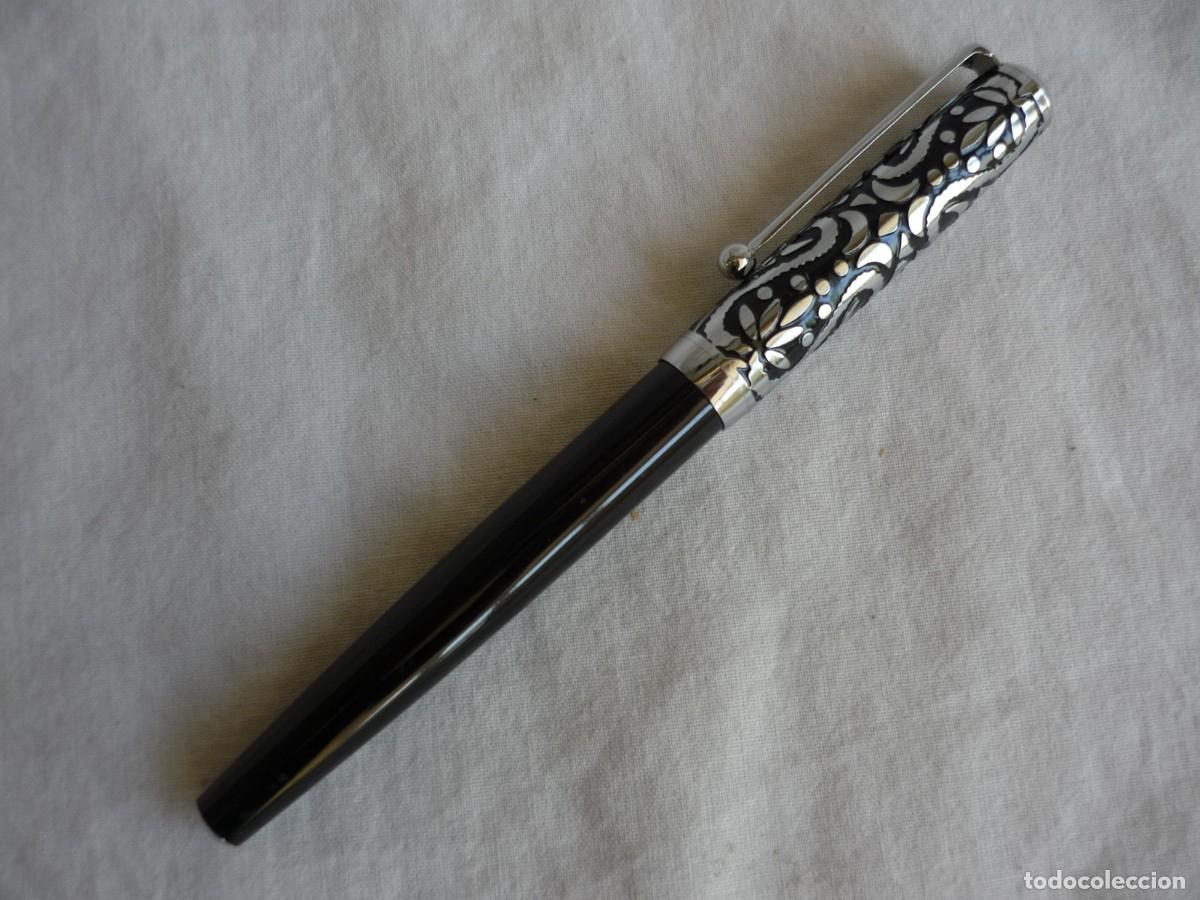 Plumas estilogr&aacute;ficas antiguas: Pluma estilogr&aacute;fica con plum&iacute;n Genius - Foto 4