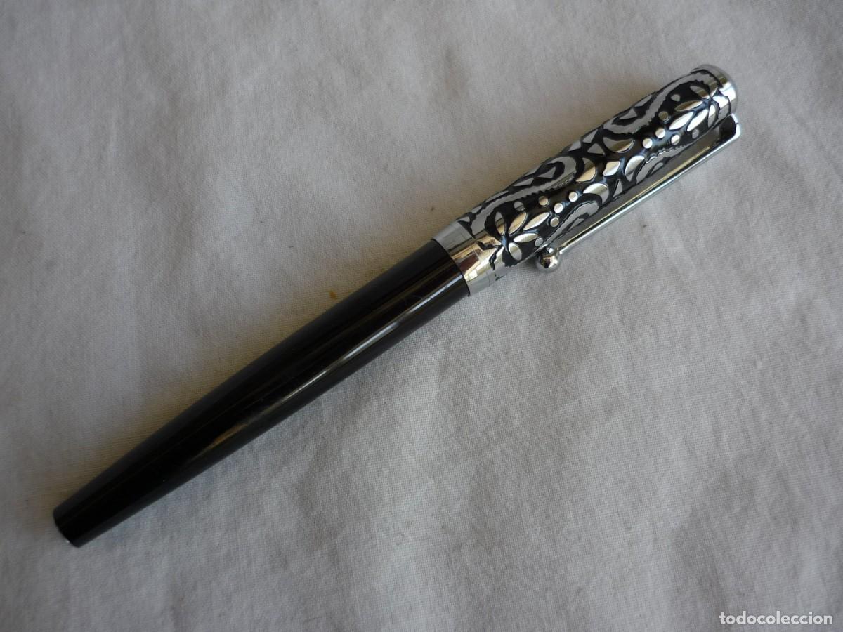 Plumas estilogr&aacute;ficas antiguas: Pluma estilogr&aacute;fica con plum&iacute;n Genius - Foto 5