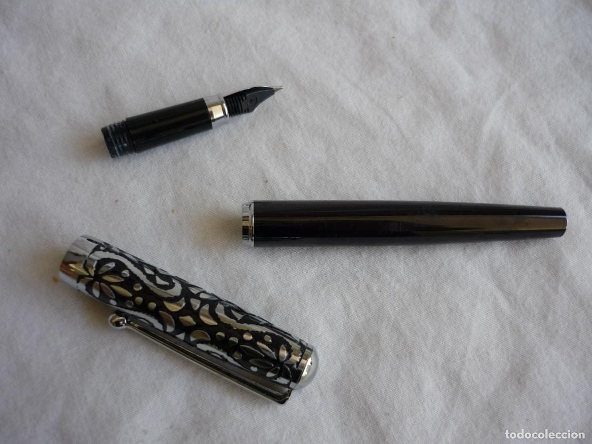 Plumas estilogr&aacute;ficas antiguas: Pluma estilogr&aacute;fica con plum&iacute;n Genius - Foto 11