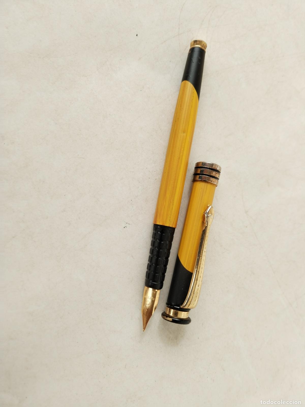 Plumas estilogr&aacute;ficas antiguas: pluma estilografica platinium point oro - Foto 4