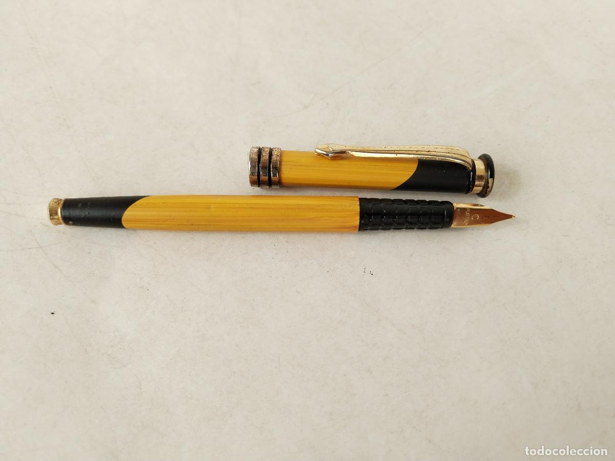 Plumas estilogr&aacute;ficas antiguas: pluma estilografica platinium point oro - Foto 5